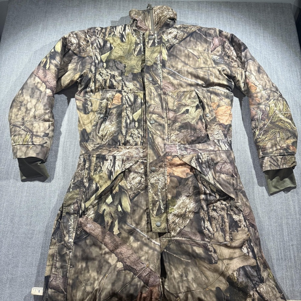 Guide Gear Coveralls Mens Large Mossy Oak Camo Insulated Hunting One Piece Suit - Picture 4 of 9